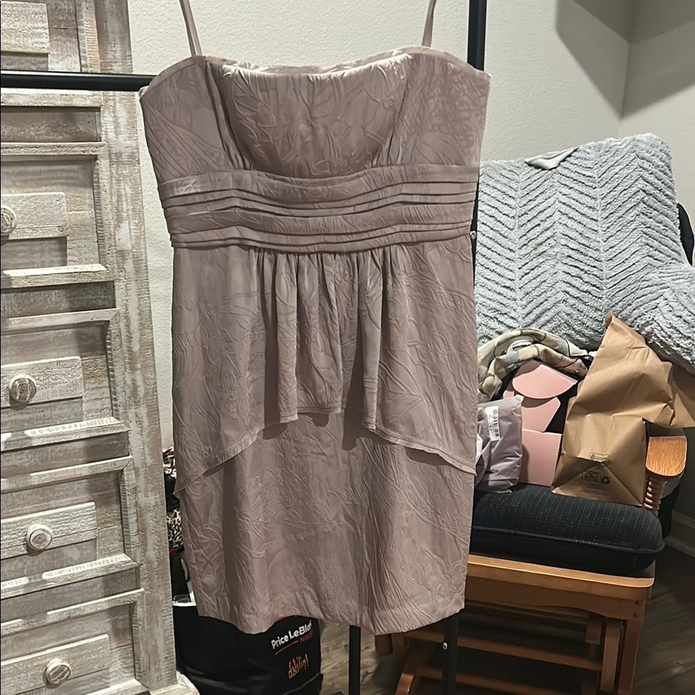 Speechless Brown and Pink Sundress with Spaghetti Straps
